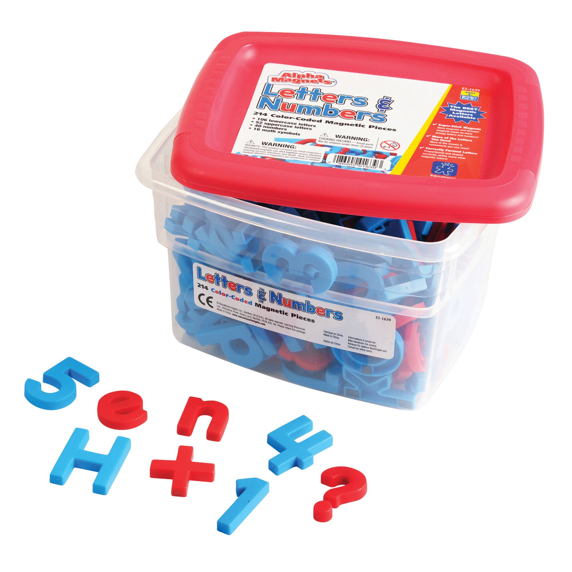 AlphaMagnets® Letters & Numbers, 214 Pieces